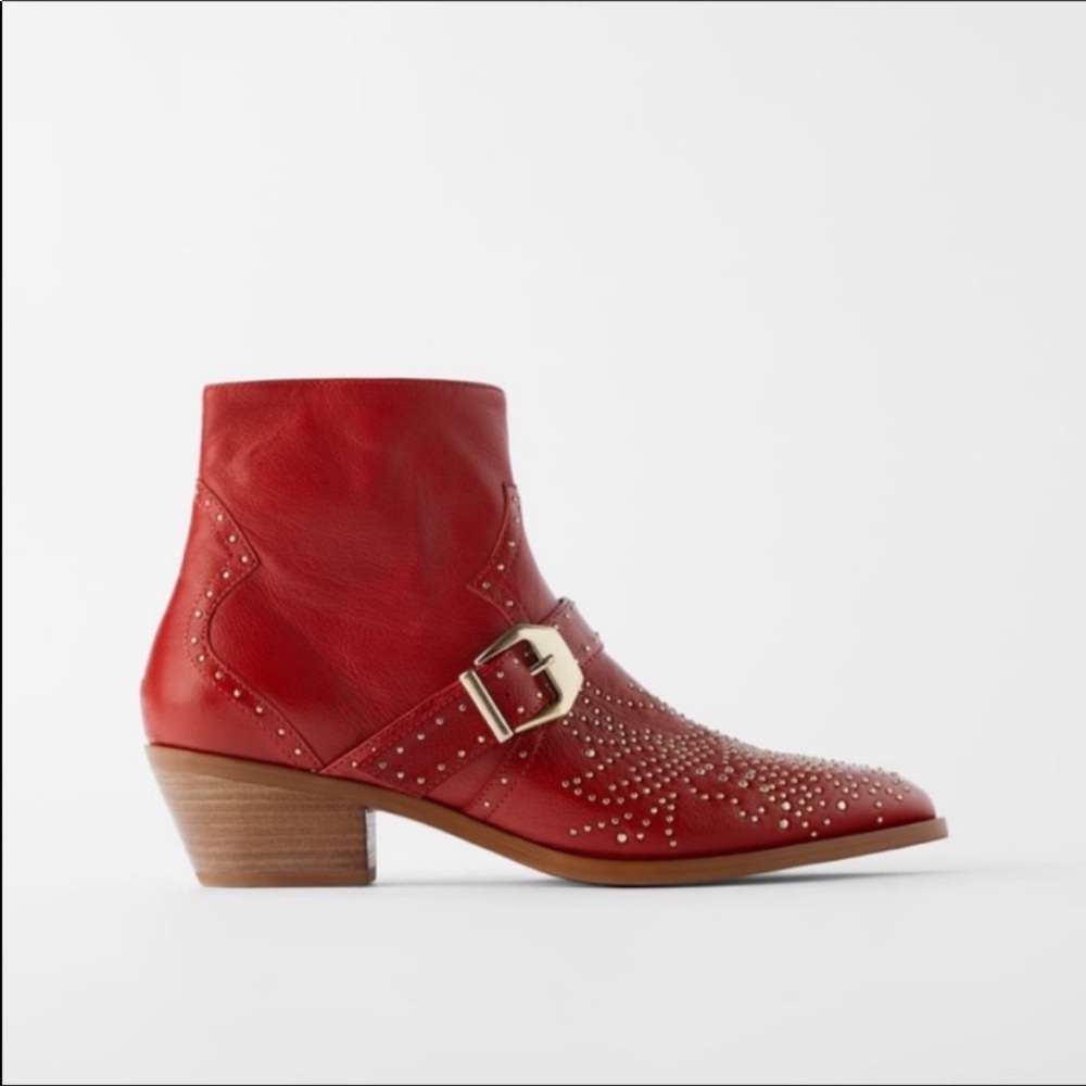 Zara western ankle boots